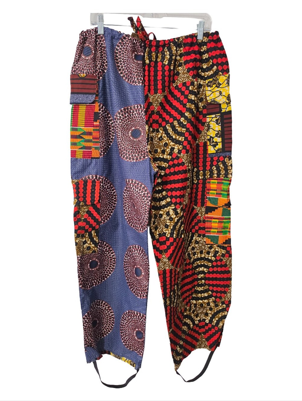 Kutula By Africana Ankara African Wax Print Wide-Leg Pants Large